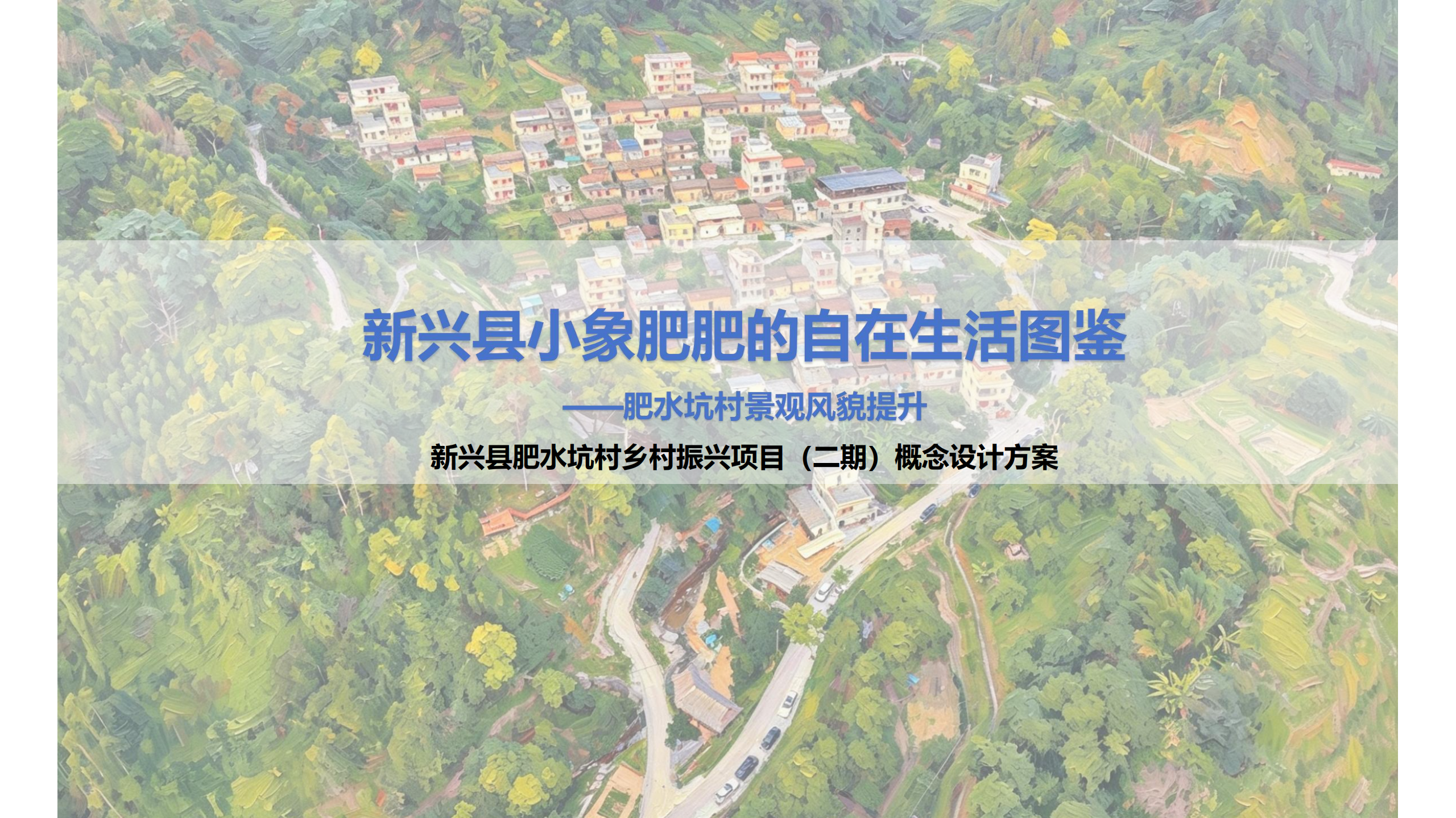 肥水坑村风貌提升概念方案设计-由甫网
